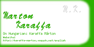 marton karaffa business card